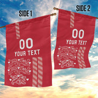 Custom Denmark Football Garden Flag Danish Dynamite Red Version