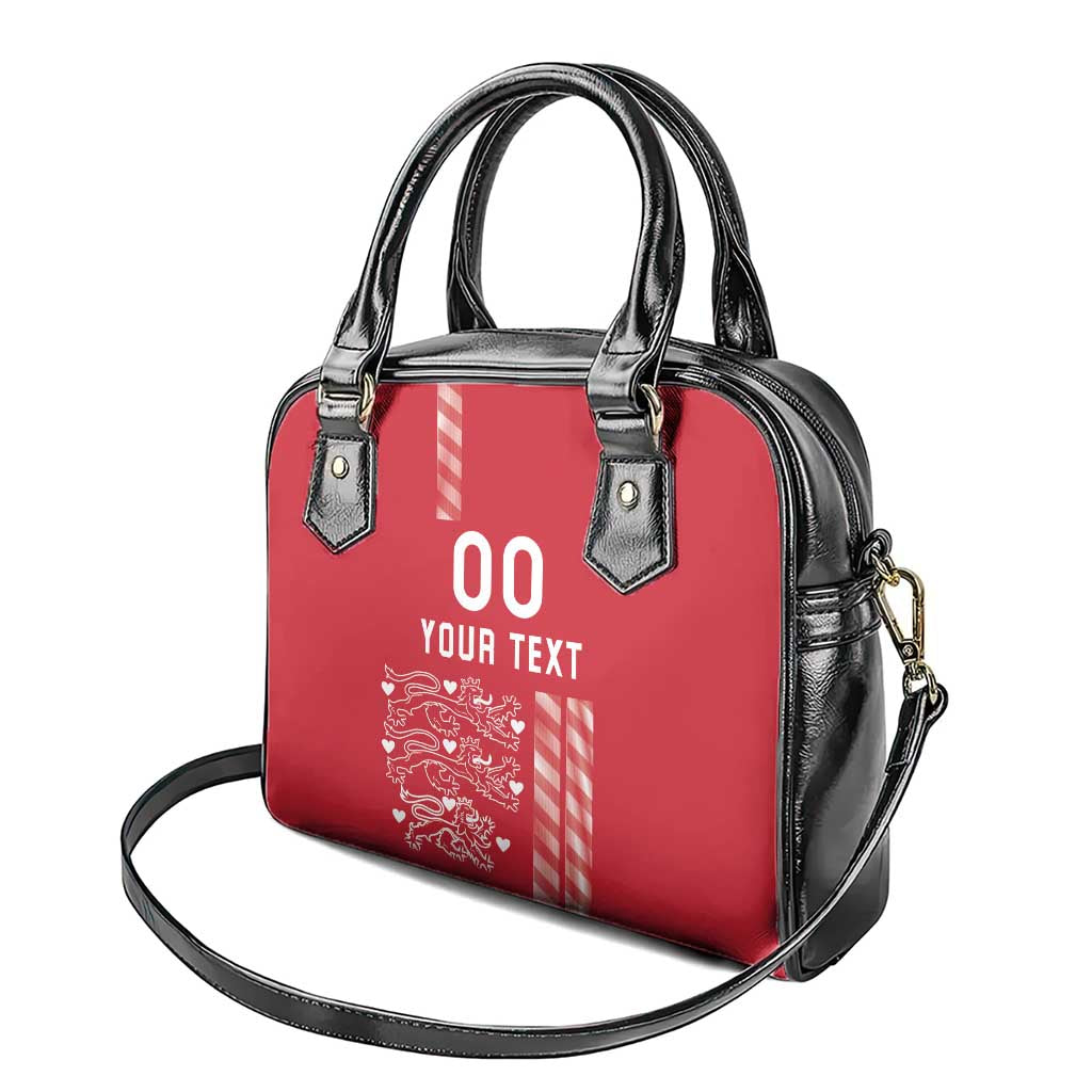 Custom Denmark Football Shoulder Handbag Danish Dynamite Red Version
