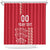 Custom Denmark Football Shower Curtain Danish Dynamite Red Version