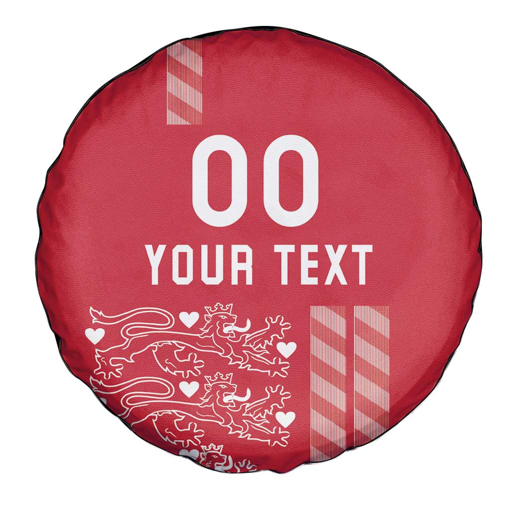 Custom Denmark Football Spare Tire Cover Danish Dynamite Red Version