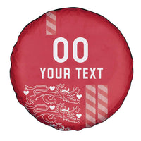 Custom Denmark Football Spare Tire Cover Danish Dynamite Red Version