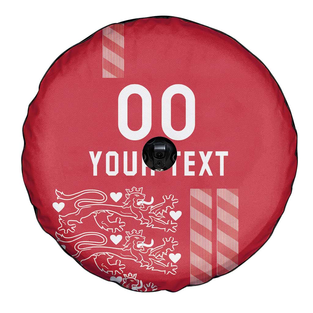 Custom Denmark Football Spare Tire Cover Danish Dynamite Red Version