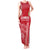 Custom Denmark Football Tank Maxi Dress Danish Dynamite Red Version