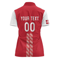 Custom Denmark Football Women Polo Shirt Danish Dynamite Red Version