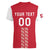 Custom Denmark Football Women V-Neck T-Shirt Danish Dynamite Red Version