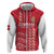 Custom Denmark Football Zip Hoodie Danish Dynamite Red Version