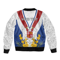 Personalized Serbia and Montenegro National Day Bomber Jacket Coat Of Arms Flag Style Since1992