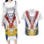 Personalized Serbia and Montenegro National Day Couples Matching Long Sleeve Bodycon Dress and Hawaiian Shirt Coat Of Arms Flag Style Since1992