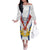 Personalized Serbia and Montenegro National Day Family Matching Off The Shoulder Long Sleeve Dress and Hawaiian Shirt Coat Of Arms Flag Style Since1992