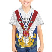 Personalized Serbia and Montenegro National Day Hawaiian Shirt Coat Of Arms Flag Style Since1992