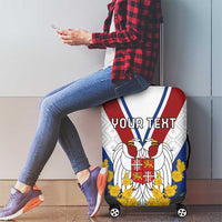 Personalized Serbia and Montenegro National Day Luggage Cover Coat Of Arms Flag Style Since1992