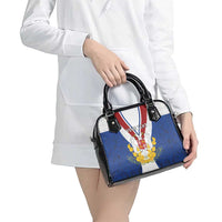 Personalized Serbia and Montenegro National Day Shoulder Handbag Coat Of Arms Flag Style Since1992