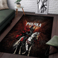 Polish Winged Hussars Area Rug Polska Legendary Cavalry Warrior