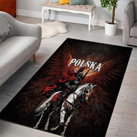 Polish Winged Hussars Area Rug Polska Legendary Cavalry Warrior