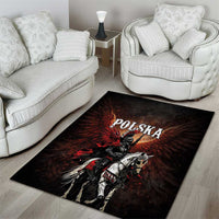 Polish Winged Hussars Area Rug Polska Legendary Cavalry Warrior