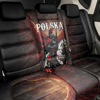 Polish Winged Hussars Back Car Seat Cover Polska Legendary Cavalry Warrior