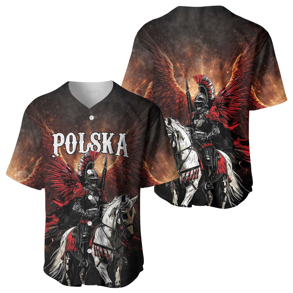 Polish Winged Hussars Baseball Jersey Polska Legendary Cavalry Warrior