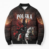 Polish Winged Hussars Bomber Puffer Jacket Polska Legendary Cavalry Warrior