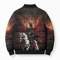 Polish Winged Hussars Bomber Puffer Jacket Polska Legendary Cavalry Warrior