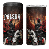 Polish Winged Hussars 4 in 1 Can Cooler Tumbler Polska Legendary Cavalry Warrior