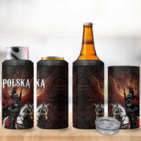 Polish Winged Hussars 4 in 1 Can Cooler Tumbler Polska Legendary Cavalry Warrior