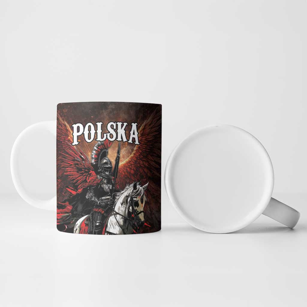 Polish Winged Hussars Ceramic Mug Polska Legendary Cavalry Warrior
