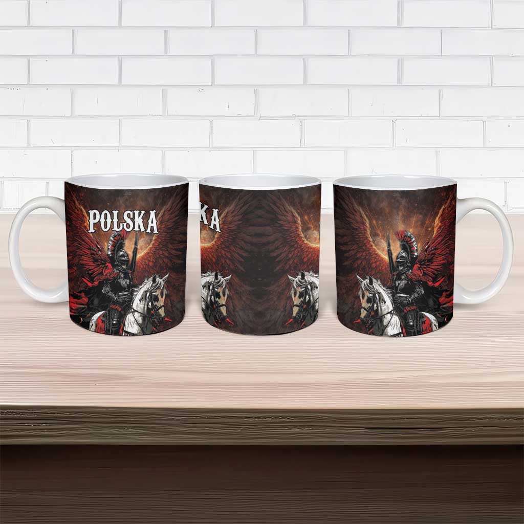 Polish Winged Hussars Ceramic Mug Polska Legendary Cavalry Warrior
