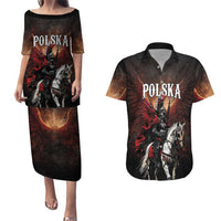 Polish Winged Hussars Couples Matching Puletasi and Hawaiian Shirt Polska Legendary Cavalry Warrior
