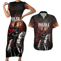Polish Winged Hussars Couples Matching Short Sleeve Bodycon Dress and Hawaiian Shirt Polska Legendary Cavalry Warrior