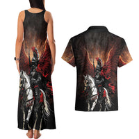 Polish Winged Hussars Couples Matching Tank Maxi Dress and Hawaiian Shirt Polska Legendary Cavalry Warrior