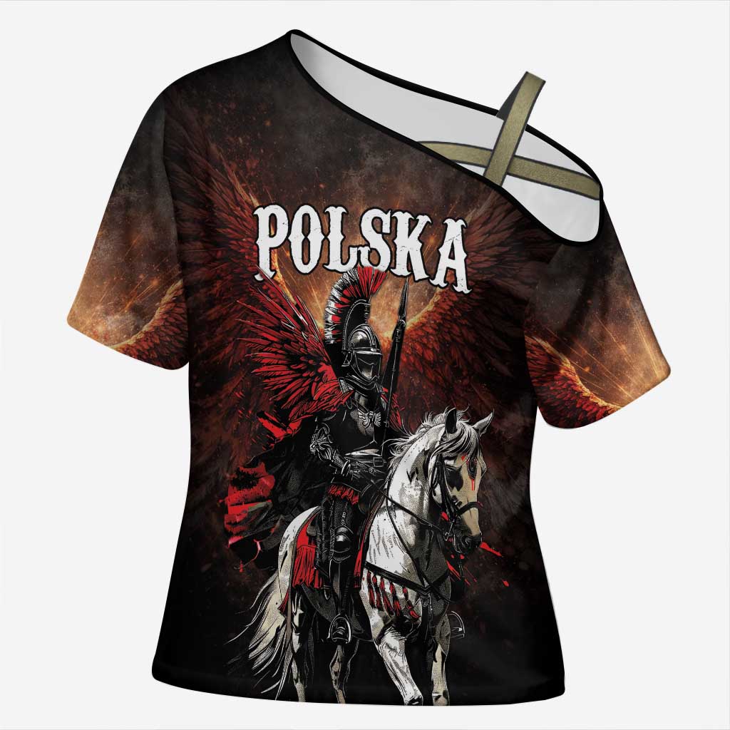 Polish Winged Hussars Cross Shoulder Shirt Polska Legendary Cavalry Warrior