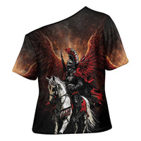 Polish Winged Hussars Cross Shoulder Shirt Polska Legendary Cavalry Warrior