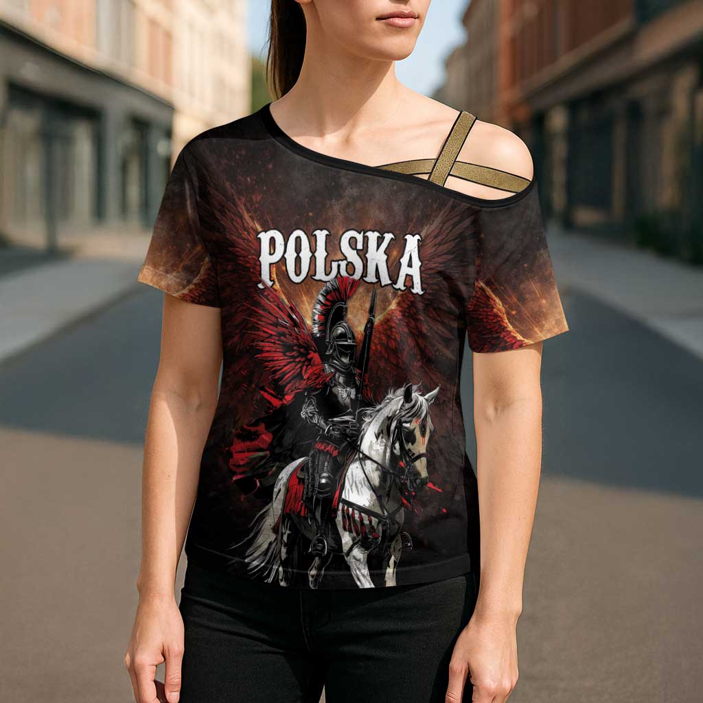 Polish Winged Hussars Cross Shoulder Shirt Polska Legendary Cavalry Warrior