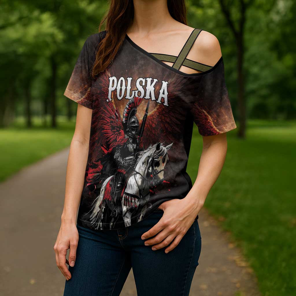 Polish Winged Hussars Cross Shoulder Shirt Polska Legendary Cavalry Warrior