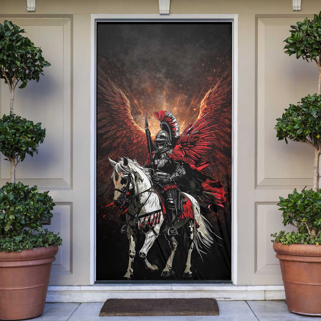 Polish Winged Hussars Door Cover Polska Legendary Cavalry Warrior