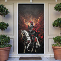 Polish Winged Hussars Door Cover Polska Legendary Cavalry Warrior