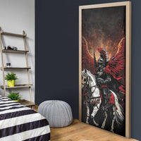 Polish Winged Hussars Door Cover Polska Legendary Cavalry Warrior
