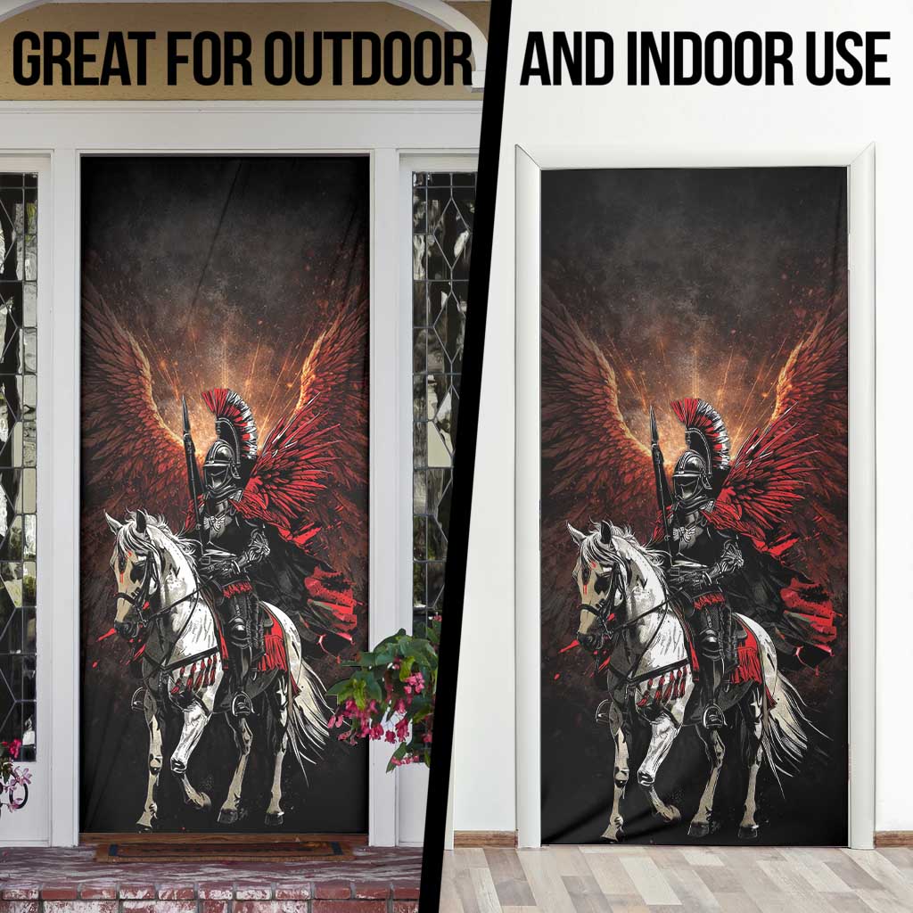 Polish Winged Hussars Door Cover Polska Legendary Cavalry Warrior