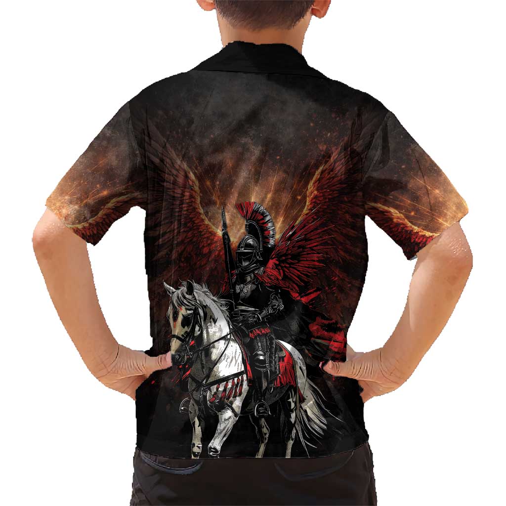 Polish Winged Hussars Family Matching Mermaid Dress and Hawaiian Shirt Polska Legendary Cavalry Warrior