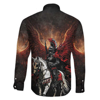 Polish Winged Hussars Family Matching Mermaid Dress and Hawaiian Shirt Polska Legendary Cavalry Warrior