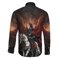 Polish Winged Hussars Family Matching Short Sleeve Bodycon Dress and Hawaiian Shirt Polska Legendary Cavalry Warrior