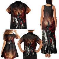 Polish Winged Hussars Family Matching Tank Maxi Dress and Hawaiian Shirt Polska Legendary Cavalry Warrior