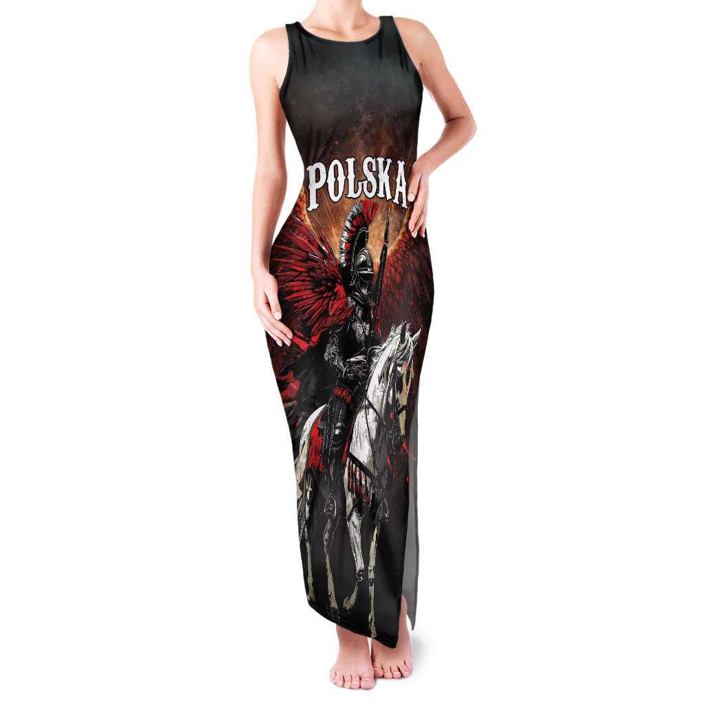 Polish Winged Hussars Family Matching Tank Maxi Dress and Hawaiian Shirt Polska Legendary Cavalry Warrior