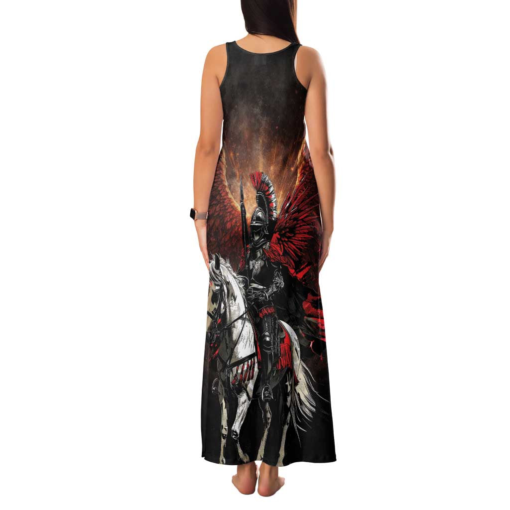 Polish Winged Hussars Family Matching Tank Maxi Dress and Hawaiian Shirt Polska Legendary Cavalry Warrior