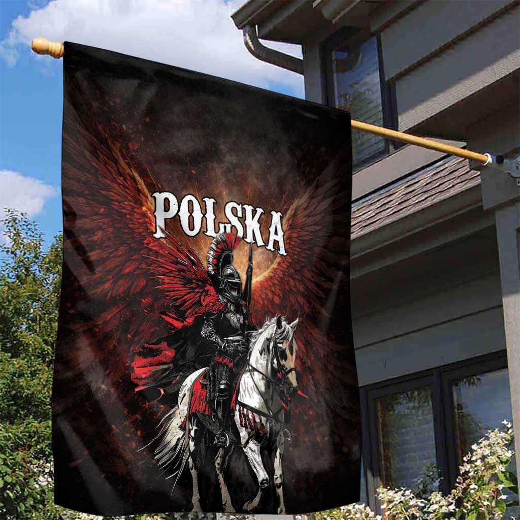 Polish Winged Hussars Garden Flag Polska Legendary Cavalry Warrior