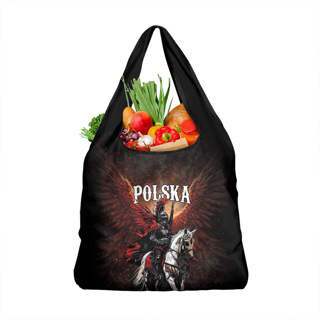 Polish Winged Hussars Grocery Bag Polska Legendary Cavalry Warrior