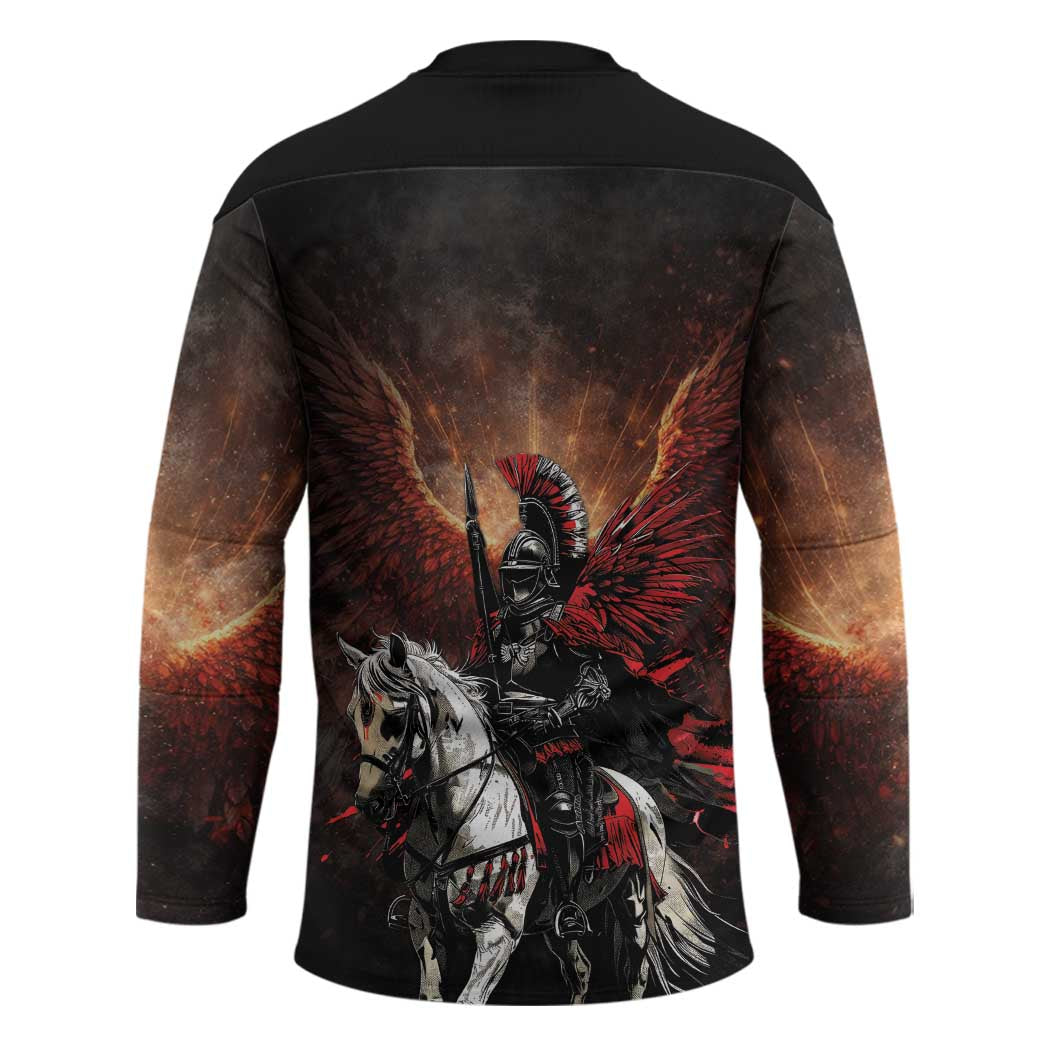 Polish Winged Hussars Hockey Jersey Polska Legendary Cavalry Warrior