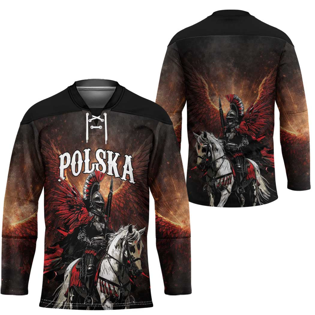 Polish Winged Hussars Hockey Jersey Polska Legendary Cavalry Warrior