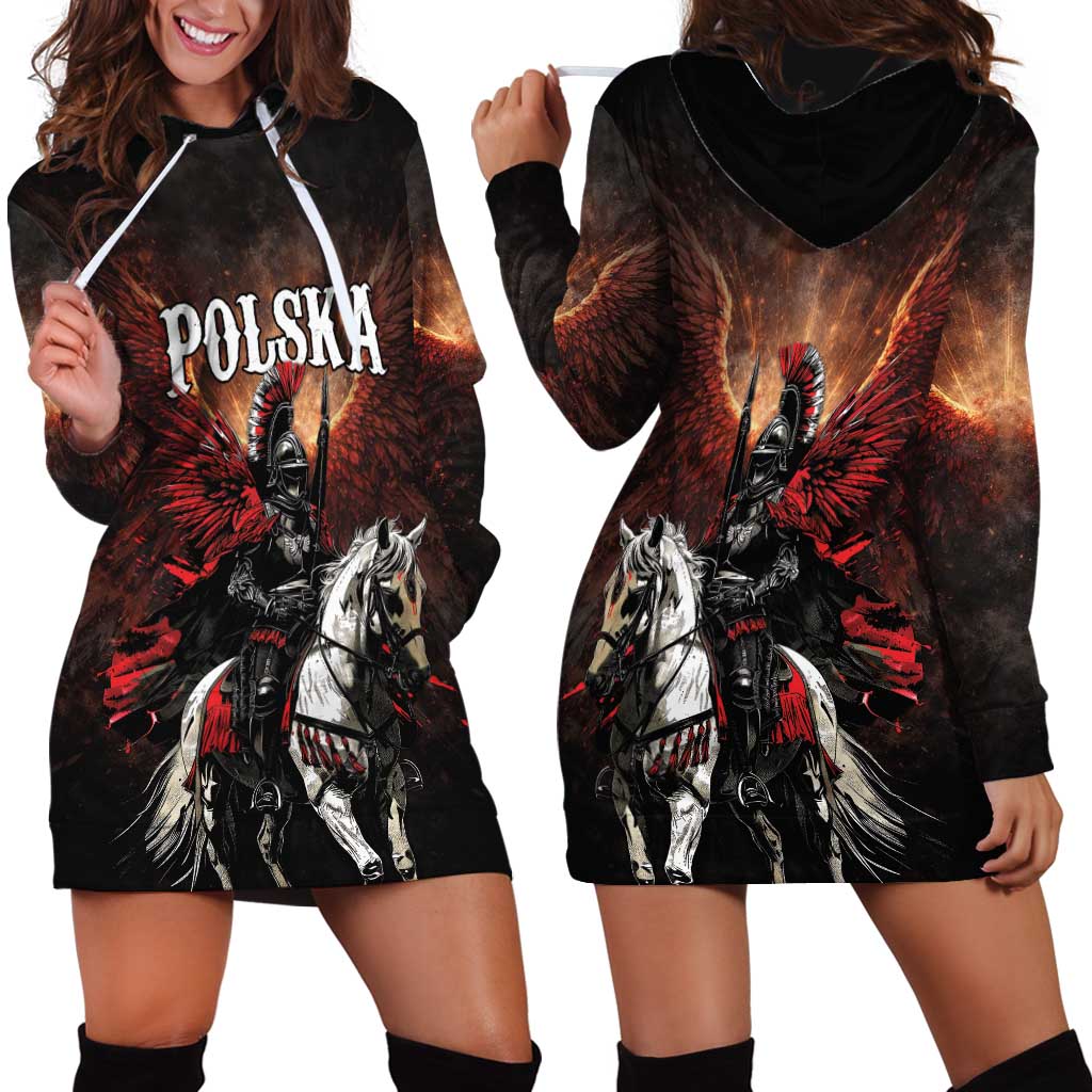 Polish Winged Hussars Hoodie Dress Polska Legendary Cavalry Warrior