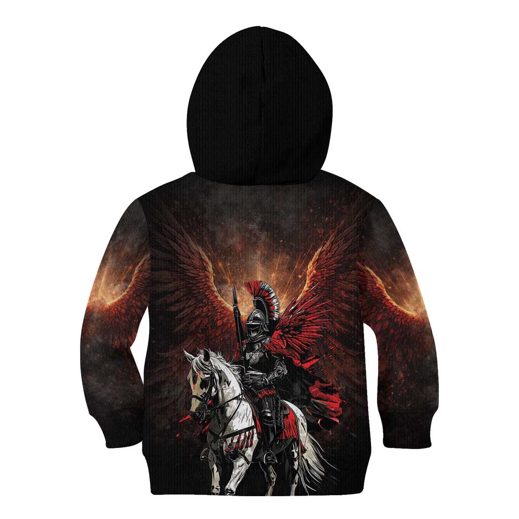 Polish Winged Hussars Kid Hoodie Polska Legendary Cavalry Warrior